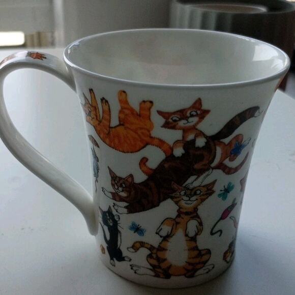 Dunoon Catastrophe Cats Galore Cherry Denman British Kitty Mug Made In England - Picture 14 of 14